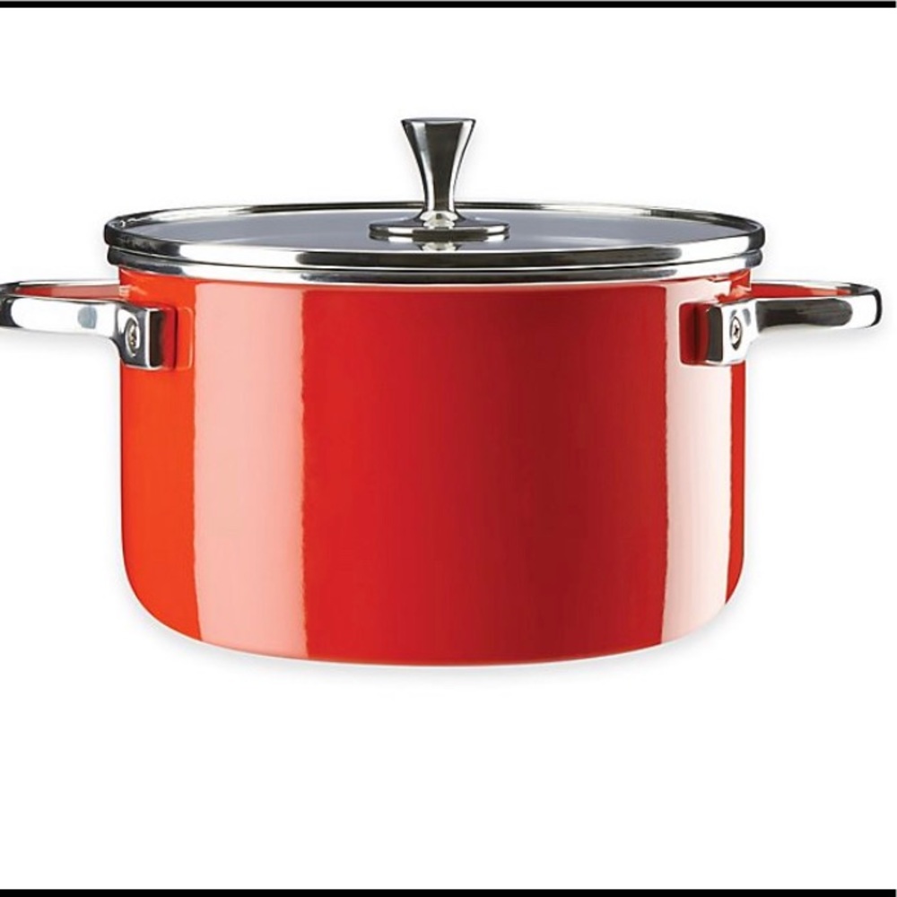 Brand new Kate Spade 6qt Casserole color Red